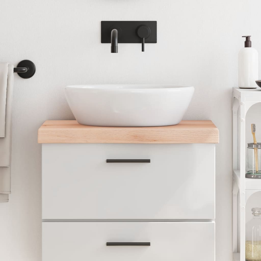 Vidaxl Washbasin Sheet 60x30x (2-6) cm Bois massif non traité