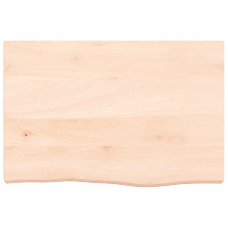 Vidaxl wastafelblad 60x40x(2-6) cm onbehandeld massief hout
