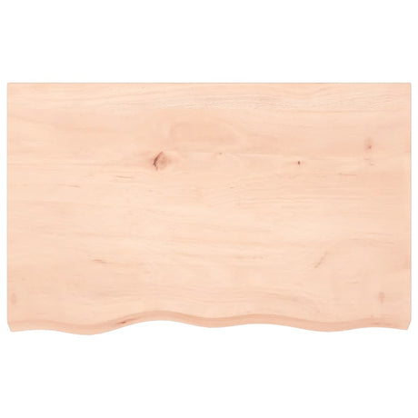 Vidaxl wastafelblad 80x50x(2-6) cm onbehandeld massief hout