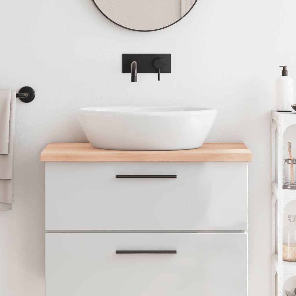 Vidaxl Washbasin Blade 80x60x (2-4) CM Madera maciza no tratada