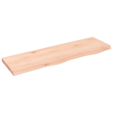 Vidaxl wastafelblad 100x30x(2-4) cm onbehandeld massief hout