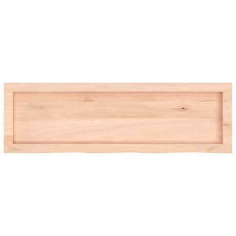 Vidaxl wastafelblad 100x30x(2-4) cm onbehandeld massief hout