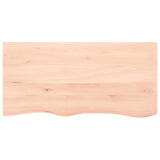 VidaXL Washbasin Blade 100x50x (2-4) cm Untreated solid wood