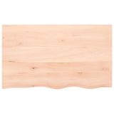 Vidaxl wastafelblad 100x60x2 cm onbehandeld massief hout
