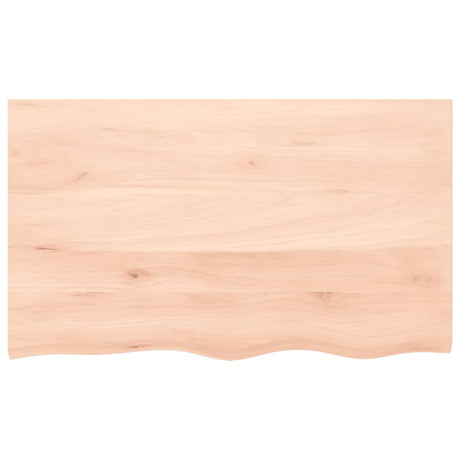 Vidaxl wastafelblad 100x60x(2-4) cm onbehandeld massief hout