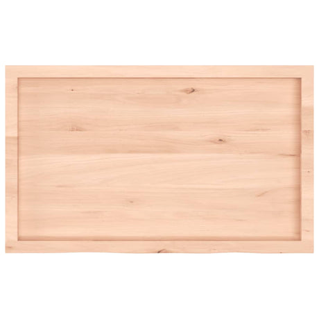 Vidaxl wastafelblad 100x60x(2-4) cm onbehandeld massief hout