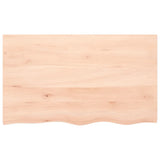 Vidaxl wastafelblad 100x60x(2-6) cm onbehandeld massief hout