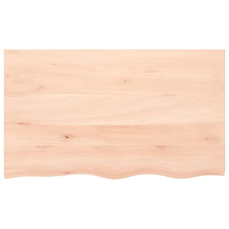 Vidaxl wastafelblad 100x60x(2-6) cm onbehandeld massief hout