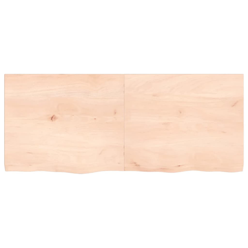 VidaXL Washbasin sheet 120x50x (2-4) cm Untreated solid wood