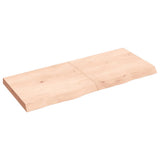 Vidaxl wastafelblad 120x50x(2-6) cm onbehandeld massief hout