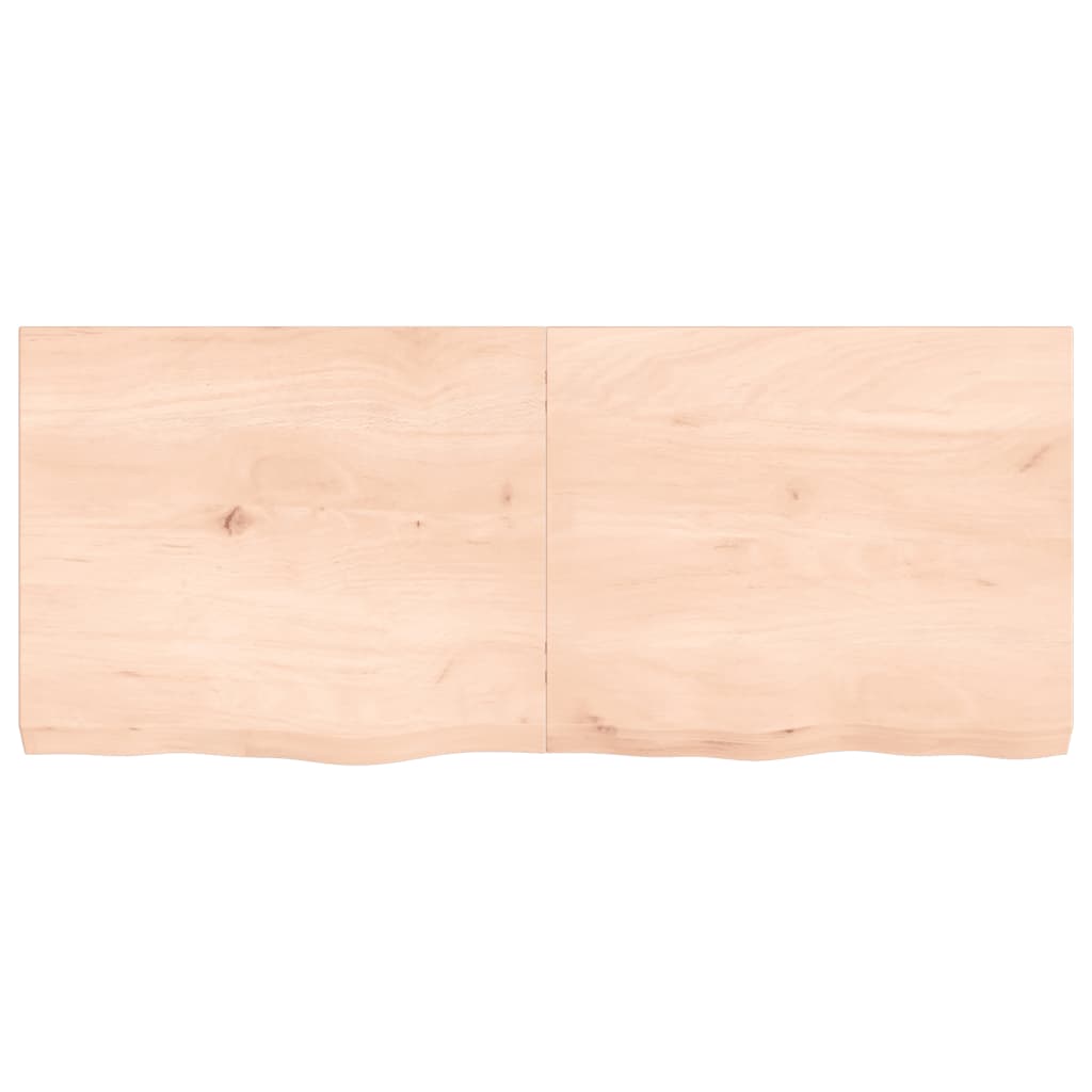 VidaXL Washbasin sheet 120x50x (2-6) cm Untreated solid wood