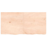 Vidaxl wastafelblad 120x60x(2-4) cm onbehandeld massief hout