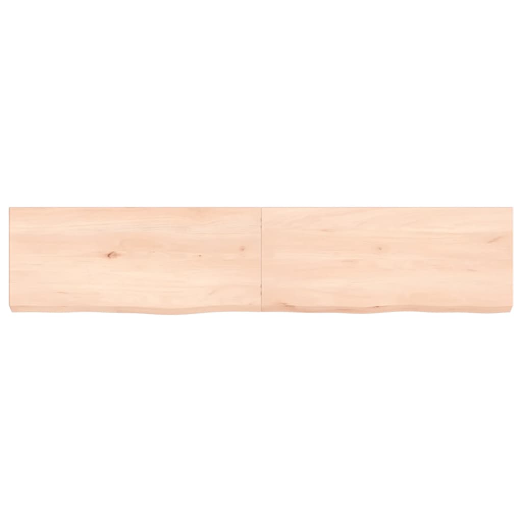 VidaXL Washbasin sheet 140x30x (2-6) cm untreated solid wood