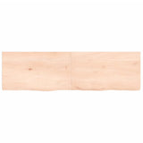 Vidaxl wastafelblad 140x40x(2-4) cm onbehandeld massief hout