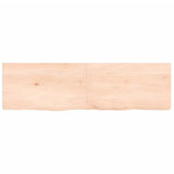 VidaXL Washbasin sheet 140x40x (2-4) cm Untreated solid wood