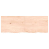 Vidaxl wastafelblad 140x50x(2-4) cm onbehandeld massief hout