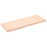 Vidaxl wastafelblad 160x60x(2-6) cm onbehandeld massief hout