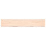 Vidaxl wastafelblad 180x30x(2-6) cm onbehandeld massief hout