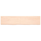 VidaXL Washbasin sheet 180x40x (2-6) cm Untreated solid wood