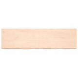 Vidaxl wastafelblad 180x50x(2-4) cm onbehandeld massief hout