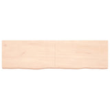 Vidaxl wastafelblad 180x50x(2-6) cm onbehandeld massief hout