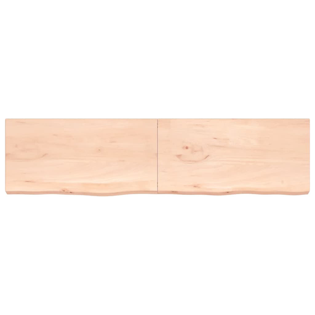 Vidaxl Washbasin Blat 200x50x (2-6) cm onbehandelten Holz