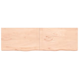 Vidaxl wastafelblad 200x60x(2-6) cm onbehandeld massief hout