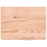 Vidaxl wastafelblad 40x30x(2-6) cm behandeld massief hout lichtbruin