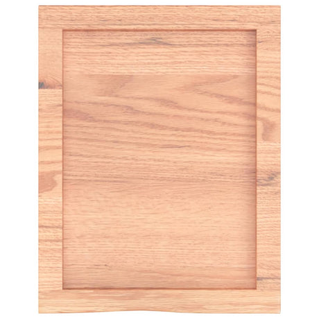 Vidaxl wastafelblad 40x50x(2-4) cm behandeld massief hout lichtbruin
