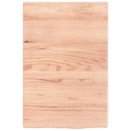 Vidaxl wastafelblad 40x60x2 behandeld massief hout lichtbruin