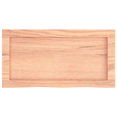 Vidaxl wastafelblad 60x30x(2-4) cm behandeld massief hout lichtbruin