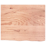 Vidaxl wastafelblad 60x50x(2-6) cm behandeld massief hout lichtbruin