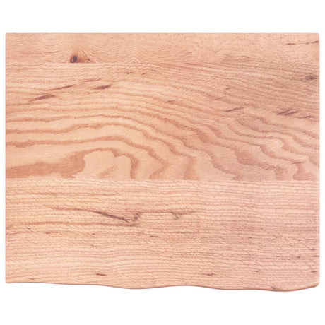 Vidaxl wastafelblad 60x50x(2-6) cm behandeld massief hout lichtbruin