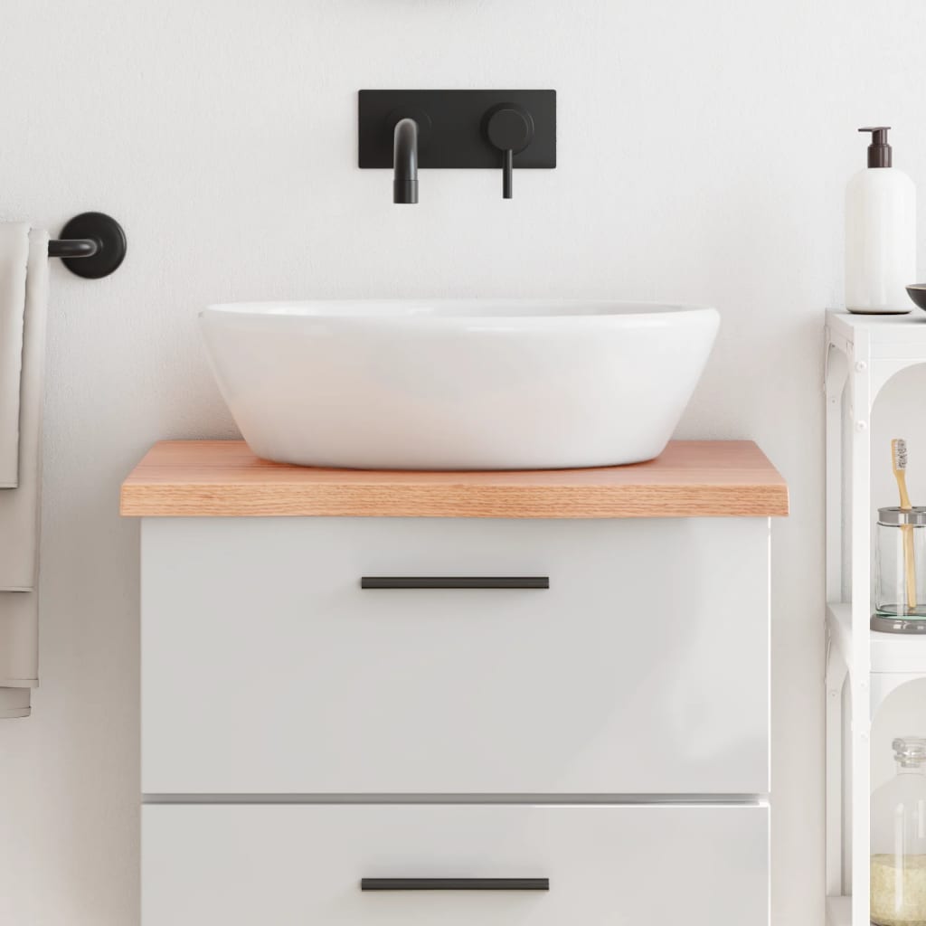 Vidaxl Washbasin Blat 60x60x (2-4) cm behandelt de staarken Holz Liicht Liichtbroch behandelt