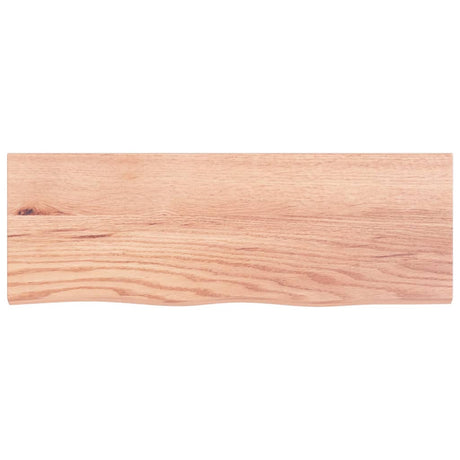 Vidaxl wastafelblad 80x30x2 behandeld massief hout lichtbruin