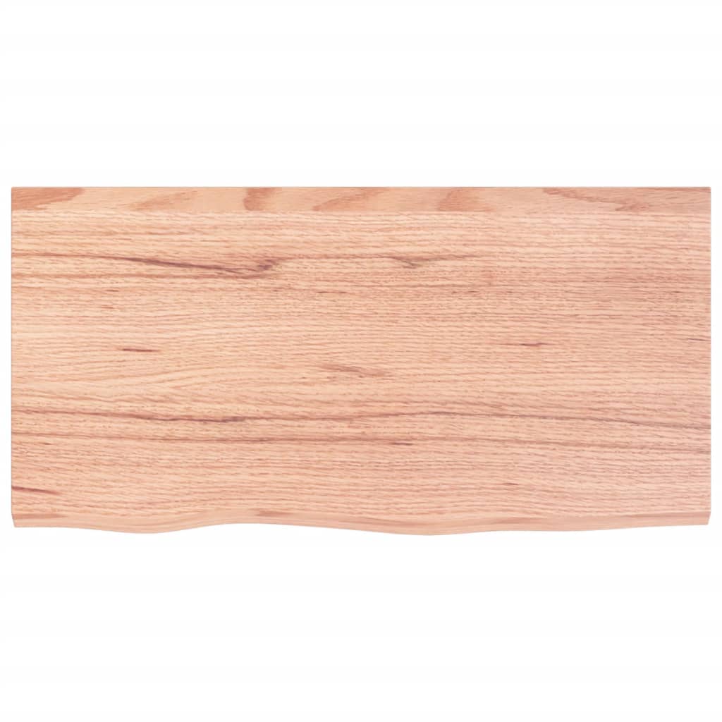 VIDAXL WASHBAIN TABELLE 80x40x2 behandeltes massives Holz hellbraun