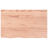 Vidaxl wastafelblad 80x50x(2-4) cm behandeld massief hout lichtbruin