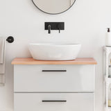 Vidaxl Washbasin Tabell 80x60x2 behandlet massivtre lysebrun