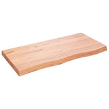 VIDAXL WASHBAIN TABELLE 100X50X (2-6) CM behandeltes massives Holz hellbraun