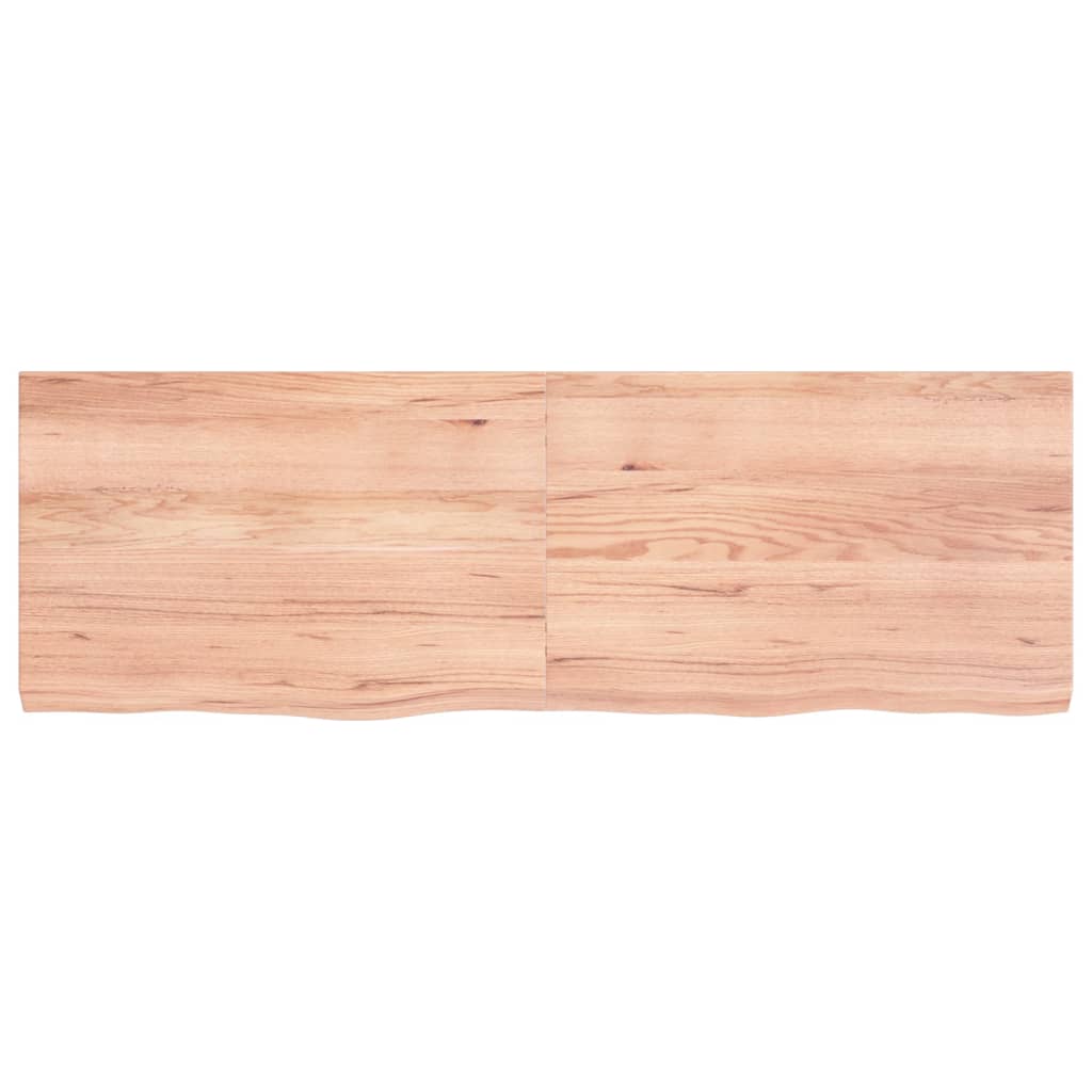 VIDAXL SCHEDA DI BASHBASIN 120X40X (2-4) CM Trattato in legno massiccio marrone chiaro