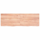 Vidaxl wastafelblad 120x40x(2-4) cm behandeld massief hout lichtbruin