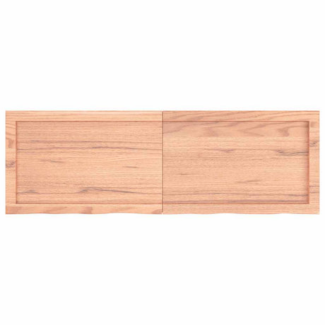 Vidaxl wastafelblad 120x40x(2-4) cm behandeld massief hout lichtbruin