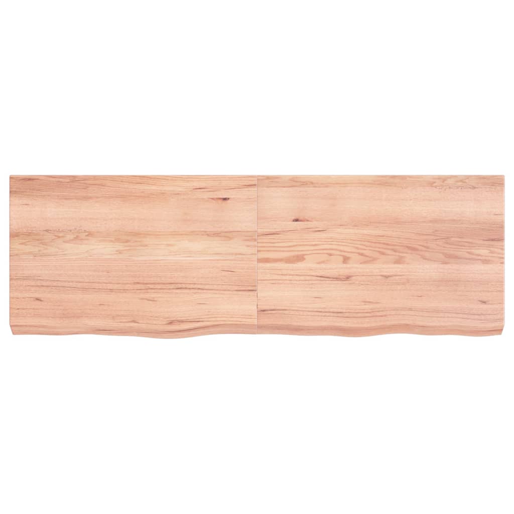 VIDAXL SCHEDA DI BASHBASIN 120X40X (2-6) CM Trattato in legno massiccio marrone chiaro