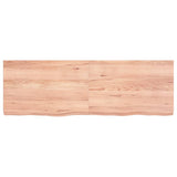 VIDAXL SCHEDA DI BASHBASIN 120X40X (2-6) CM Trattato in legno massiccio marrone chiaro