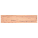 Vidaxl wastafelblad 140x30x(2-4) cm behandeld massief hout lichtbruin