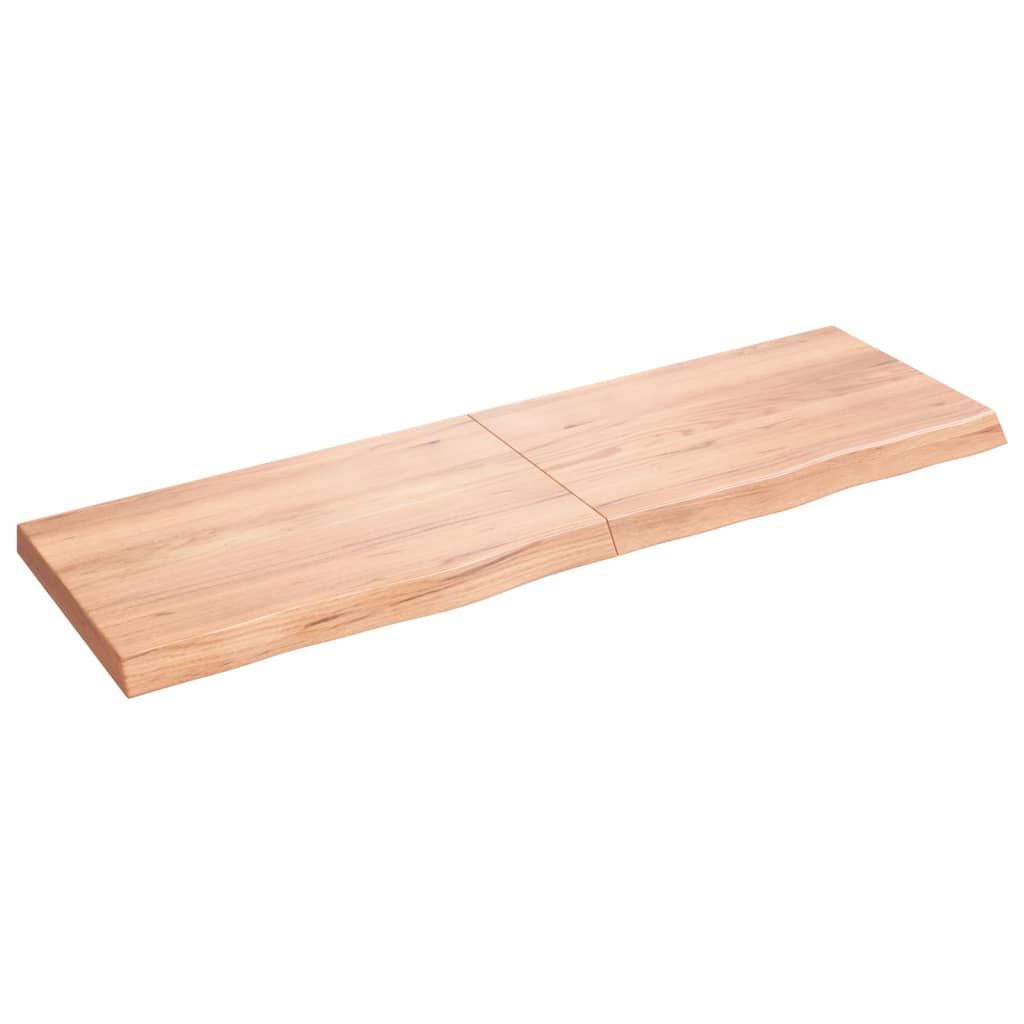 VIDAXL SCHEDA DI BASHBASIN 160X50X (2-6) CM Trattato in legno massiccio chiaro