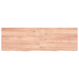 Vidaxl wastafelblad 160x50x(2-6) cm behandeld massief hout lichtbruin
