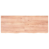 Vidaxl wastafelblad 160x60x(2-6) cm behandeld massief hout lichtbruin