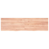 Vidaxl wastafelblad 180x50x(2-4) cm behandeld massief hout lichtbruin