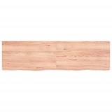 Vidaxl wastafelblad 180x50x(2-6) cm behandeld massief hout lichtbruin